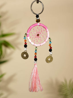 Брелок «Ловец снов», 4×15 см, бледно-розовый