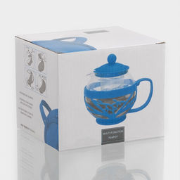 Чайник стеклянный заварочный Забота матовый, 700 мл, с металлическим ситом, цвета МИКС - Simaland фото 11