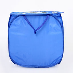 Корзина для хранения игрушек Футбол с крышкой, 45 х 45 х 43 см, синяя - Школа талантов фото 5