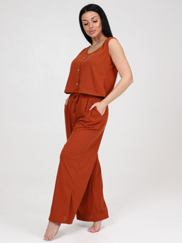 456 ПИЖАМА (брюки) (Кирпичный) - А-дина фото 4