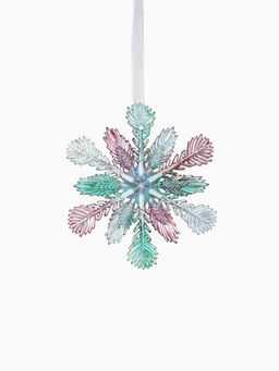 Ёлочная игрушка Зимнее волшебство. Снежинка пушистая, 1111 см, разноцветная фото 8