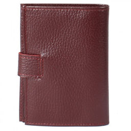 Обложка для авто+паспорт-Croco-ВП-1032 (с хляст, 5 внут карм, двойн стенка) натуральная кожа бордо флотер (120) 208523  фото 2
