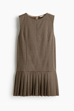 Minivestido con falda tableada