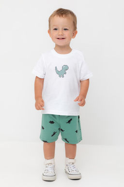 Crockid _ КР 400666/малахитово-зеленый,дино к558 шорты д/мал яс