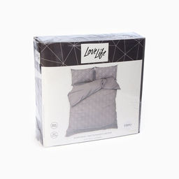 Постельное бельё Евро Тафтинг ромб 200?217 см,230?240 см,50?70 см-2 шт., серое, 110 г/м? - Lovelife фото 10