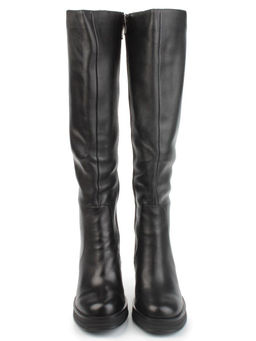 02-B6236-6051Z-9BM-1 BLACK Сапоги зимние женские (натуральная кожа, натуральный мех)