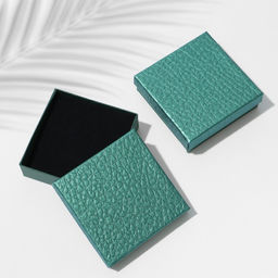 Цена за 6 шт. Коробочка подарочная под набор «Животный принт», 9×9×3 см, зелёная