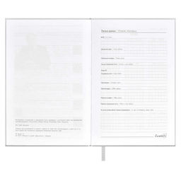 Ежедневник датированный 2024 ESCALADA, А5, 176 л., арт. 63747/ 15 ПЛОНЖЕ МЕТАЛЛИК СЕРЕБРЯНЫЙ  фото 4