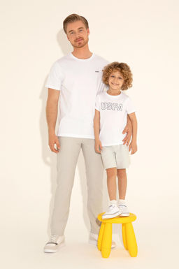 Футболка U.S. Polo Assn базовая белая из хлопка  фото 9