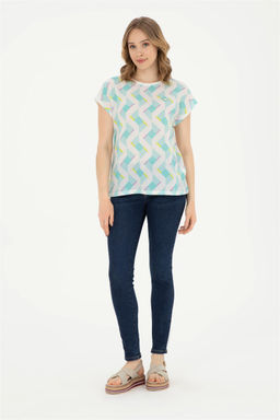 Женская мятная футболка - U.s. polo assn фото 4