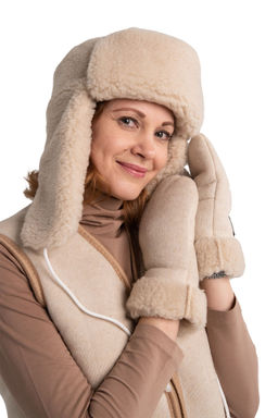 Варежки меховые РОДИНА - Woollamb фото 2
