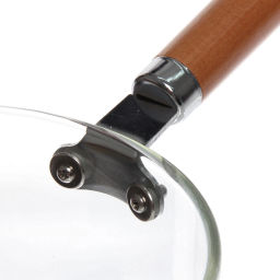 Кастрюля из боросиликатного стекла 2,5л "Хай-Тек" с деревянной ручкой