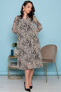 Платье Волшебная история (беж/блэк) П7236 - Lt collection фото 3