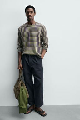 PANTAL?N FLUIDO STRAIGHT FIT / Marino - Zara фото 6