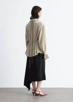 Blusa fruncida con lazo trasero - H&m фото 2