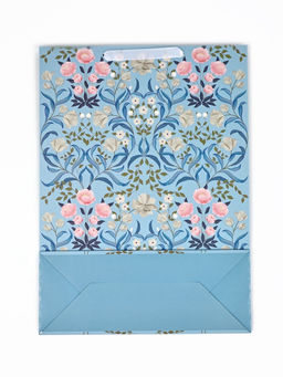 Пакет ламинированный Цветы, глиттер, 32.5?12.5?44.5 см