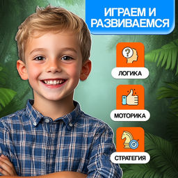 Настольная игра «Цепляйся, Дино», 2 игрока, 5+