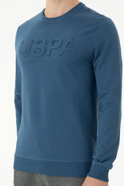 U. S. Polo Assn / Мужской базовый свитшот цвета индиго - U.s. polo assn фото 6