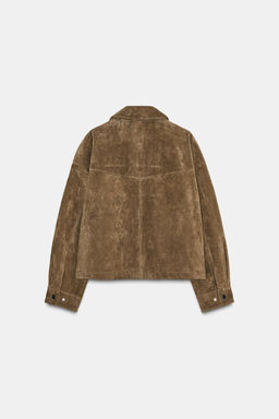 100% LEATHER BOMBER JACKET - Zara фото 23