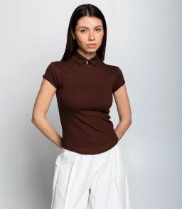 Футболка #КТ6845 (1), шоколадный