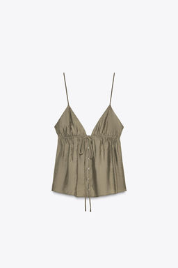 FLOWING STRAPPY TOP - Zara фото 5