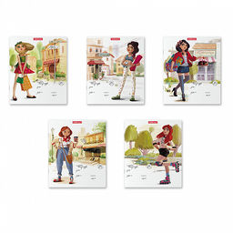 Цена за 10 шт. Тетрадь школьная ученическая ErichKrause Девочки-красавицы, 24 листа, линейка (в плёнке по 10 шт.)_MIX-PACK  фото 2