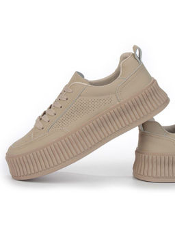 05-P8201-2 DK. BEIGE Кроссовки женские (натуральная кожа) - Фабричный китай фото 13