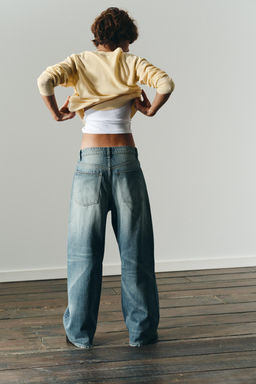 TRF MID-WAIST BAGGY BALLOON JEANS - Zara фото 7