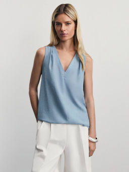 Блузка-топ с бахромой / Zarina