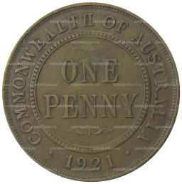 1 пенни 1921 года Австралия