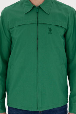 U. S. Polo Assn / Мужская зеленая рубашка с длинным рукавом - U.s. polo assn фото 13