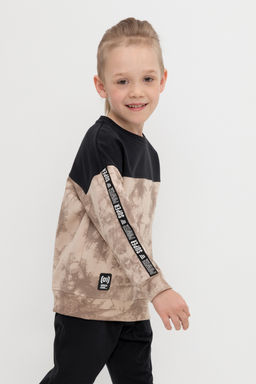 КР 302602/темно-бежевый,тай-дай к508 джемпер для мал - Crockid фото 3