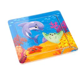 Пазл Морской мир, 14 см х 14 см - Лесная мастерская фото 12