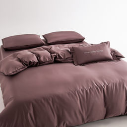 Комплект постельного белья Однотонный Сатин Элитный на резинке OCER007 180*200*30;160*200*30;140*200*30 Евро 4 Наволочки