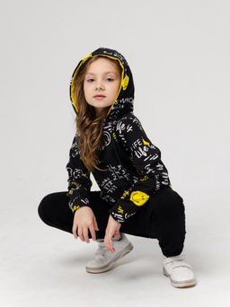 884Д Худи детское "Желтые смайлики"