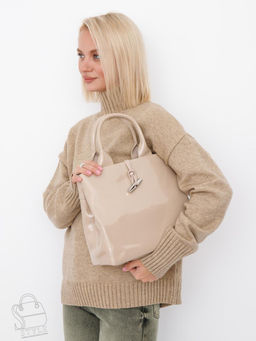 Сумка женская кожаная 5768P apricot Polina&Eiterou