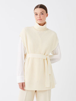 Bal?k?? Yaka D?z Oversize Kad?n Triko S?veter