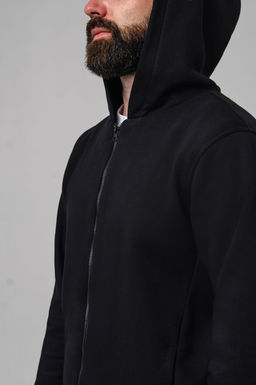 Арт. 69301 Толстовка мужская с начесом 50-58 (5 шт) Цвет:черный - Идеал фото 9