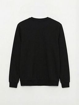 Bisiklet Yaka Erkek Kal?n Sweatshirt