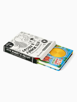Книга детская тактильная «Кто живёт в лесу?», 12 стр., 7 вставок