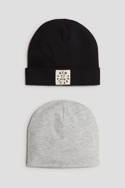 Pack de 2 gorros beanie en punto de algod?n