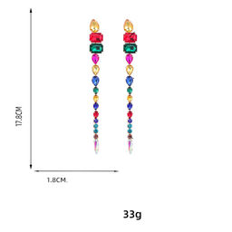 Серьги длинные на гвоздиках арт. 13 0966 (id 265490) - Rada фото 3