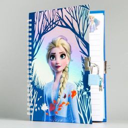 Записная книжка на замочке А5 "Эльза", Холодное сердце, 50 листов