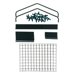 Стеллаж для рассады, 5 полок, 190×40×65 см, металлический каркас d=12 мм, без чехла, Greengo