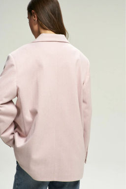 Пальто-жакет "Ёлочка" Pink