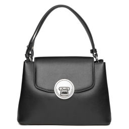 Y1522 black, женская кожаная сумка "Handheld bag", Barcelo Biagi