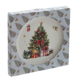 Тарелка "Елочка", D21 см, L21 W21 H2 см