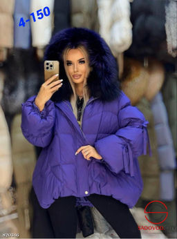 Куртка женская с меховым капюшоном - Bruno фото 3