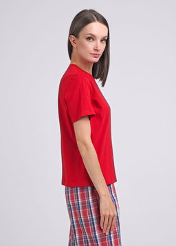 CLE LF14-1141/2 Футболка жен. Отдельные вещи НГ красный - Clever wear фото 3