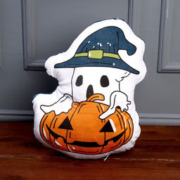 Мягкая игрушка Привидение с тыквой, цвет белый - Simaland фото 2